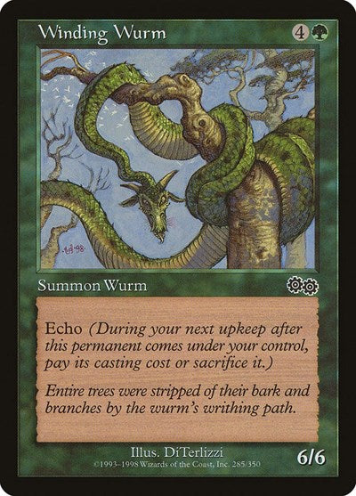 Winding Wurm (Urza's Saga) Medium Play