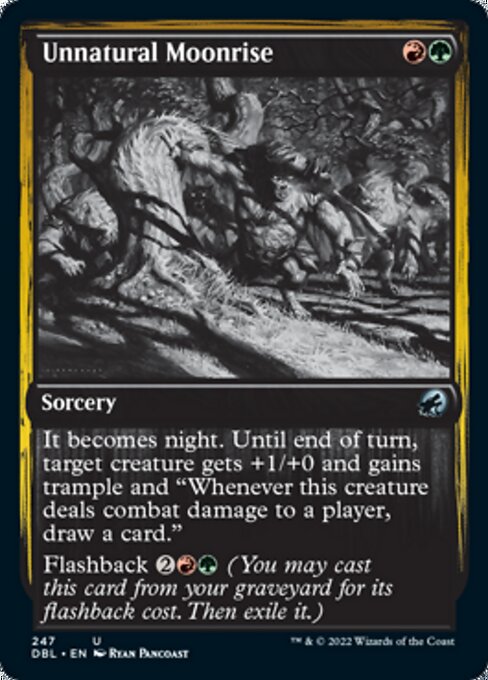 Unnatural Moonrise (Innistrad: Double Feature) Light Play