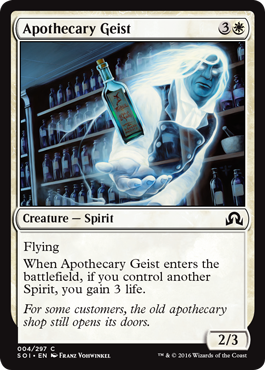 Apothecary Geist (Shadows Over Innistrad) Light Play