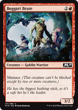 Boggart Brute (Magic 2019 Core Set) Light Play