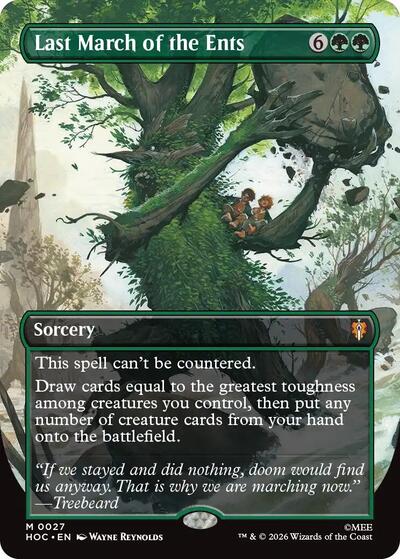Last March of the Ents (Borderless) (The Hobbit: Eternal-Legal) Near Mint Foil