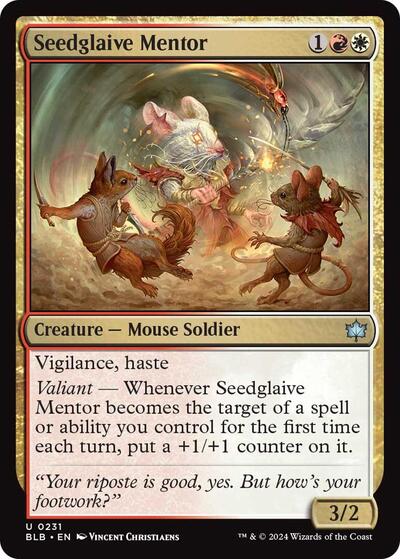 Seedglaive Mentor (Bloomburrow) Light Play