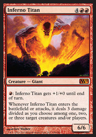 Inferno Titan (Magic 2011 Core Set) Light Play