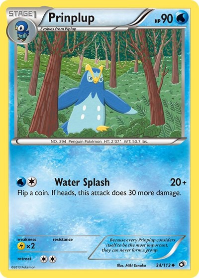 Prinplup (Legendary Treasures) Damaged / Poor