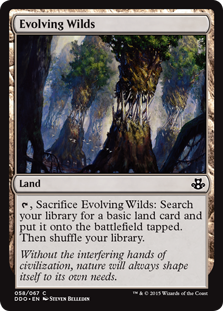 Evolving Wilds (Duel Decks: Kiora vs Elspeth) Light Play