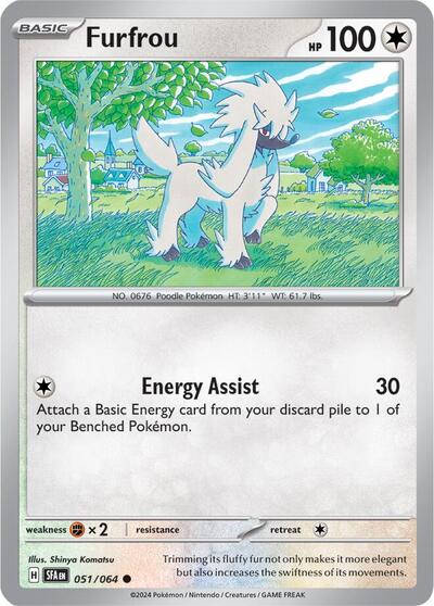 Furfrou (SV: Shrouded Fable) Light Play Reverse Holofoil