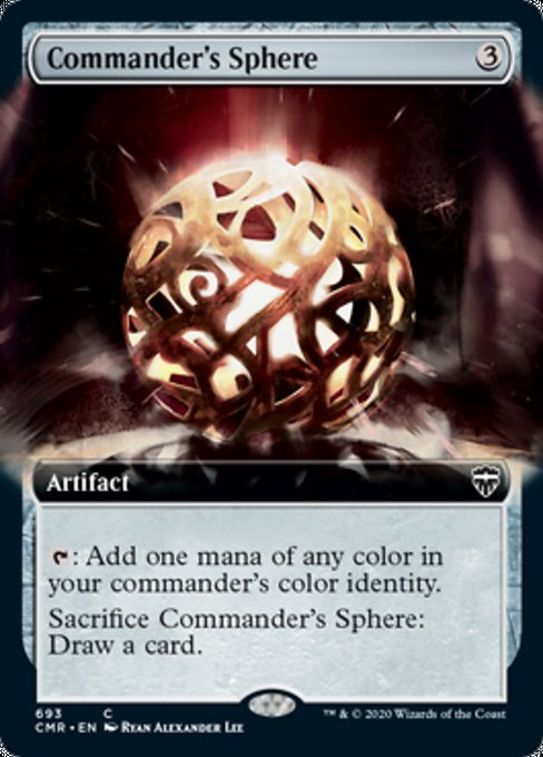 Commander's Sphere (Extended Art) (Commander Legends) Light Play Foil