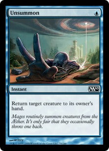 Unsummon (Magic 2010 Core Set) Light Play