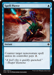 Spell Pierce (Ixalan) Light Play