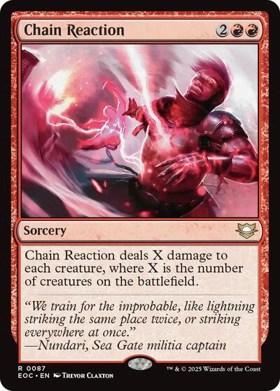 Chain Reaction (Commander: Edge of Eternities) Light Play