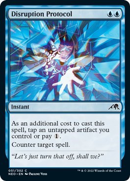 Disruption Protocol (Kamigawa: Neon Dynasty) Light Play