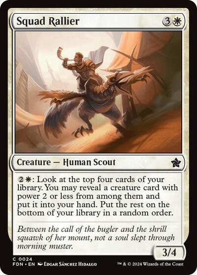 Squad Rallier (Foundations) Light Play Foil