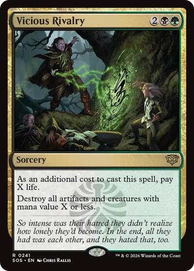 Vicious Rivalry (Secrets of Strixhaven) Light Play