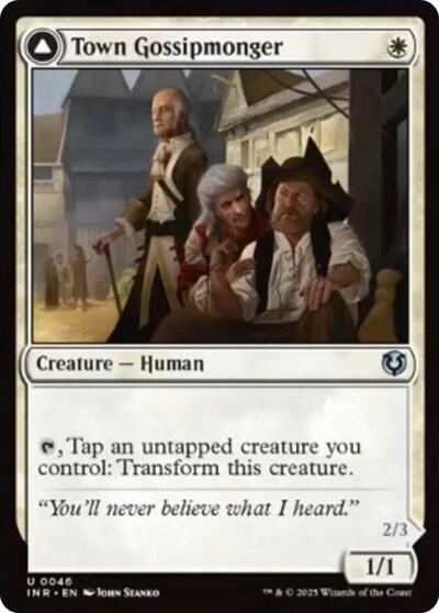 Town Gossipmonger (Innistrad Remastered) Light Play