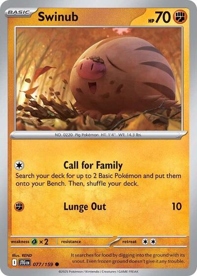 Swinub - 077 (SV09: Journey Together) Light Play