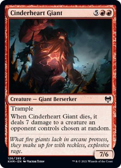 Cinderheart Giant (Kaldheim) Light Play Foil