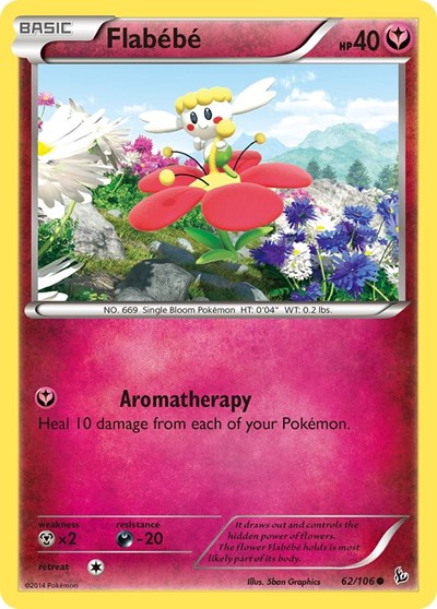 Flabebe (62) (XY - Flashfire) Damaged / Poor