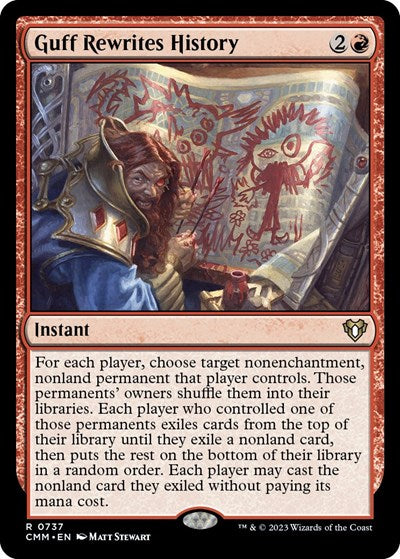 Guff Rewrites History (Commander Masters) Light Play