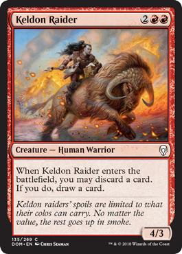 Keldon Raider (Dominaria) Light Play
