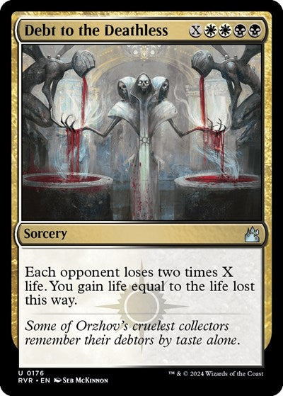 Debt to the Deathless (Ravnica Remastered) Light Play Foil