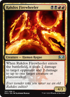 Rakdos Firewheeler (Ravnica Allegiance) Light Play