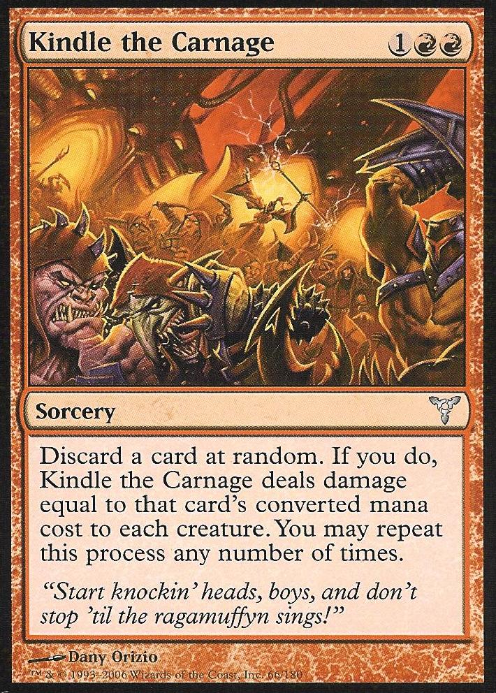 Kindle the Carnage (Dissension) Light Play