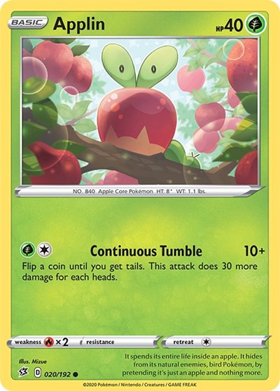 Applin (20) (SWSH02: Rebel Clash) Light Play