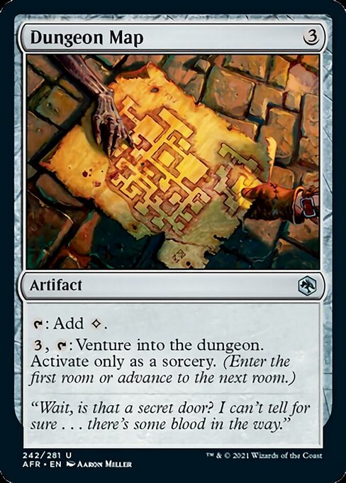 Dungeon Map (Adventures in the Forgotten Realms) Light Play Foil