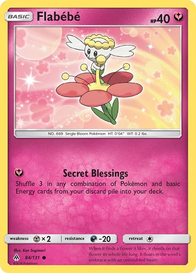 Flabebe (84) (SM - Forbidden Light) Medium Play