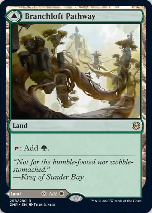 Branchloft Pathway / Boulderloft Pathway (Zendikar Rising) Light Play