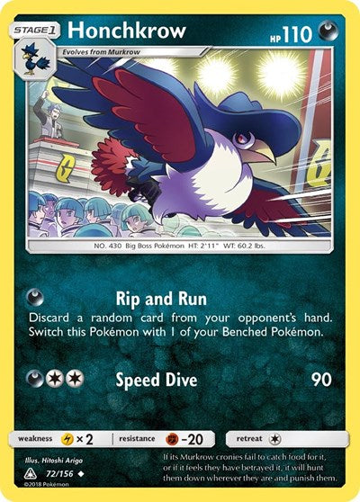 Honchkrow (SM - Ultra Prism) Medium Play