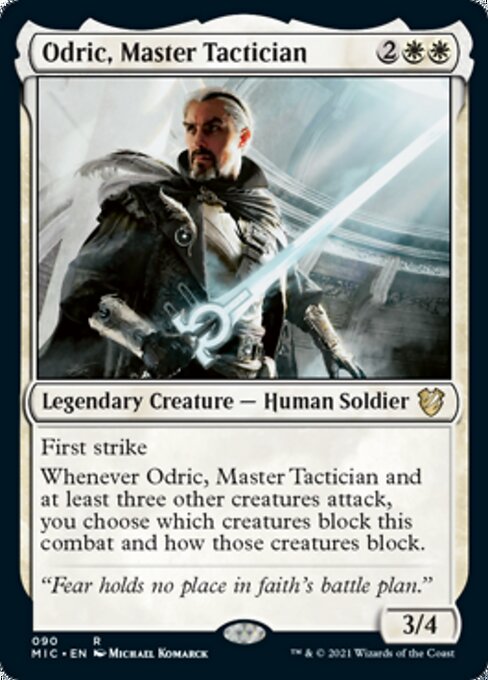 Odric, Master Tactician (Commander 2021 Midnight Hunt) Light Play