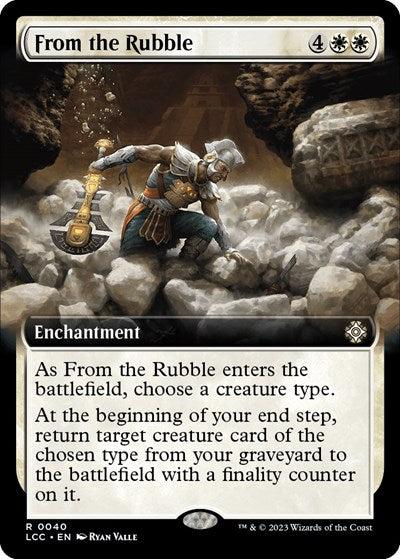 From the Rubble (Extended Art) (Commander: The Lost Caverns of Ixalan) Light Play