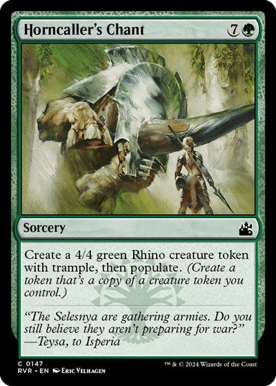 Horncaller's Chant (Ravnica Remastered) Light Play Foil