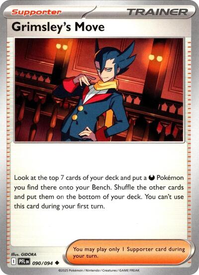 Grimsley's Move (ME02: Phantasmal Flames) Light Play Reverse Holofoil