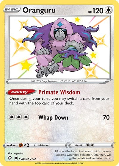 Oranguru (Shining Fates: Shiny Vault) Light Play Holofoil