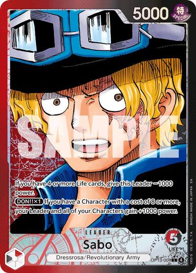 Sabo (004) (Alternate Art) (Carrying On His Will) Near Mint Foil