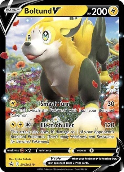 Boltund V - SWSH219 (SWSH: Sword & Shield Promo Cards) Light Play Holofoil