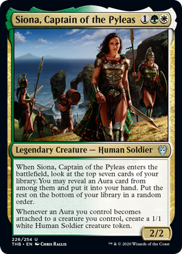Siona, Captain of the Pyleas (Theros Beyond Death) Light Play