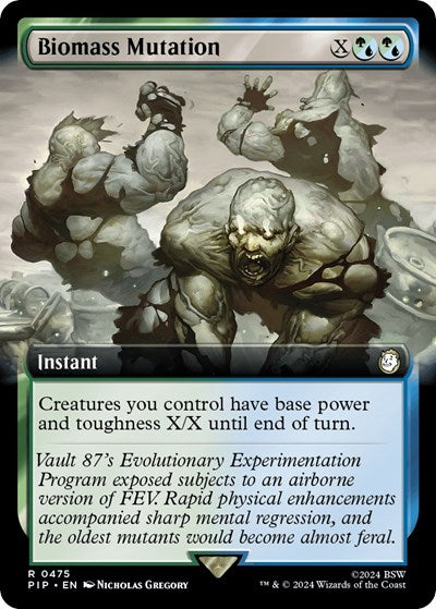 Biomass Mutation (Extended Art) (Universes Beyond: Fallout) Light Play
