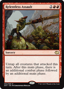 Relentless Assault (Duel Decks: Merfolk vs Goblins) Light Play