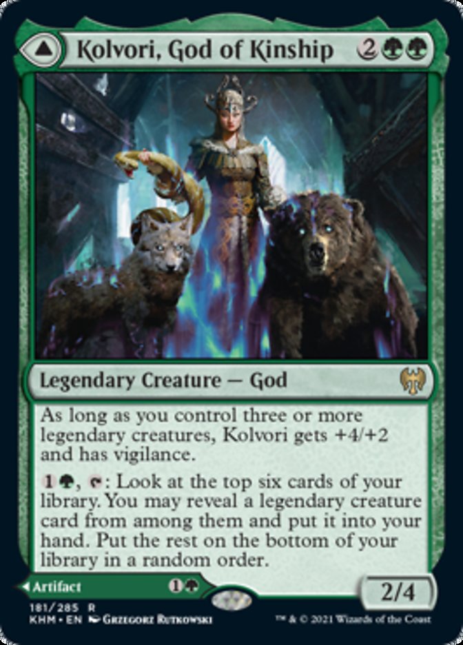 Kolvori, God of Kinship / The Ringhart Crest (Kaldheim) Light Play Foil