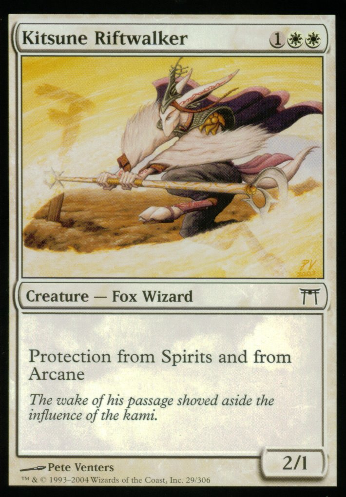 Kitsune Riftwalker (Champions of Kamigawa) Light Play