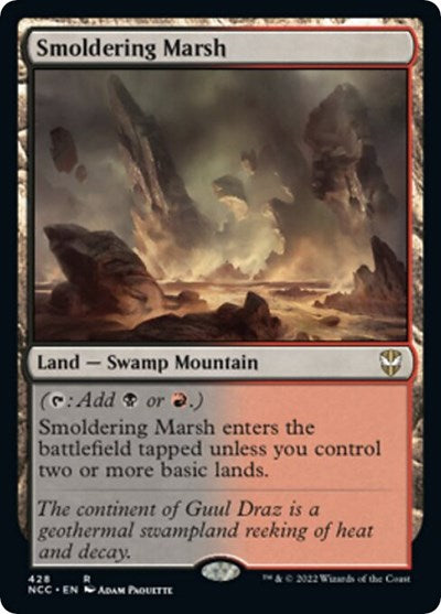 Smoldering Marsh (Commander: Streets of New Capenna) Light Play