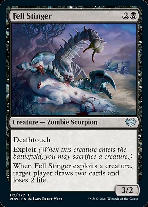 Fell Stinger (Innistrad: Crimson Vow) Light Play