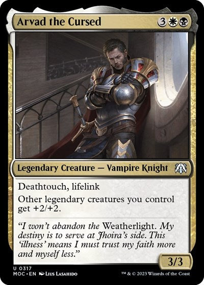 Arvad the Cursed (Commander: March of the Machine) Light Play