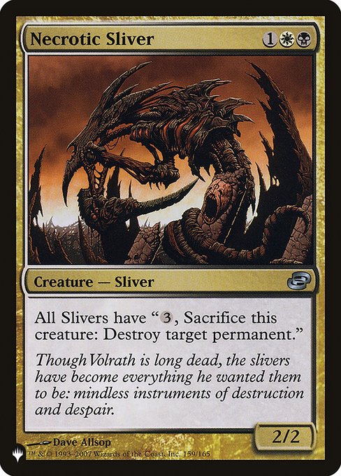 Necrotic Sliver (The List) Light Play