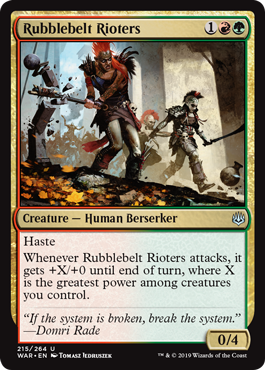 Rubblebelt Rioters (War of the Spark) Light Play