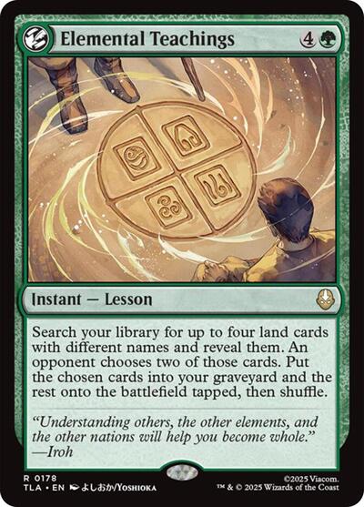 Elemental Teachings (Avatar: The Last Airbender) Light Play Foil