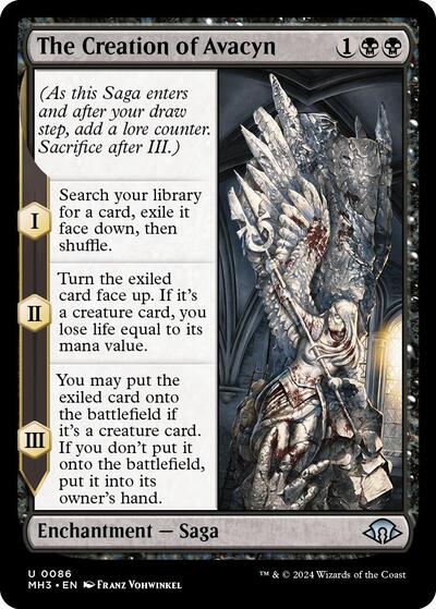 The Creation of Avacyn (Modern Horizons 3) Light Play Foil